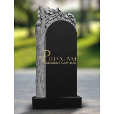 Памятник из гранита Дерево и голуби 28 — ritualum.ru